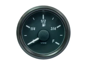 VDO SingleViu 52mm (2-1/16") Fuel Level Gauge - E/F Scale 240-33 Ohm