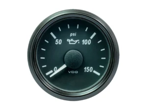 VDO SingleViu 52mm (2-1/16") Oil Pressure Gauge - 150 PSI - 0-180 Ohm