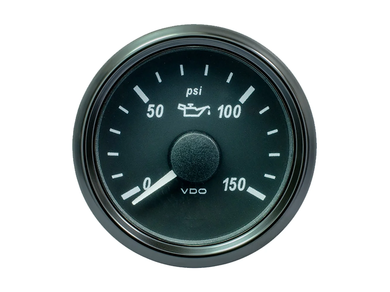 VDO SingleViu 52mm (2-1/16") Oil Pressure Gauge - 150 PSI - 0-180 Ohm