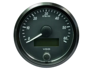 VDO SingleViu 80mm (3-1/8") Tachometer - 6,000 RPM