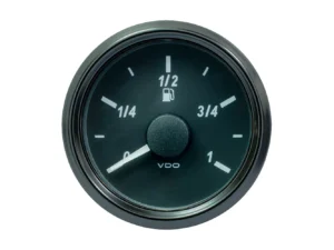 VDO SingleViu 52mm (2-1/16") Fuel Level Gauge - Euro - 3-180 Ohm