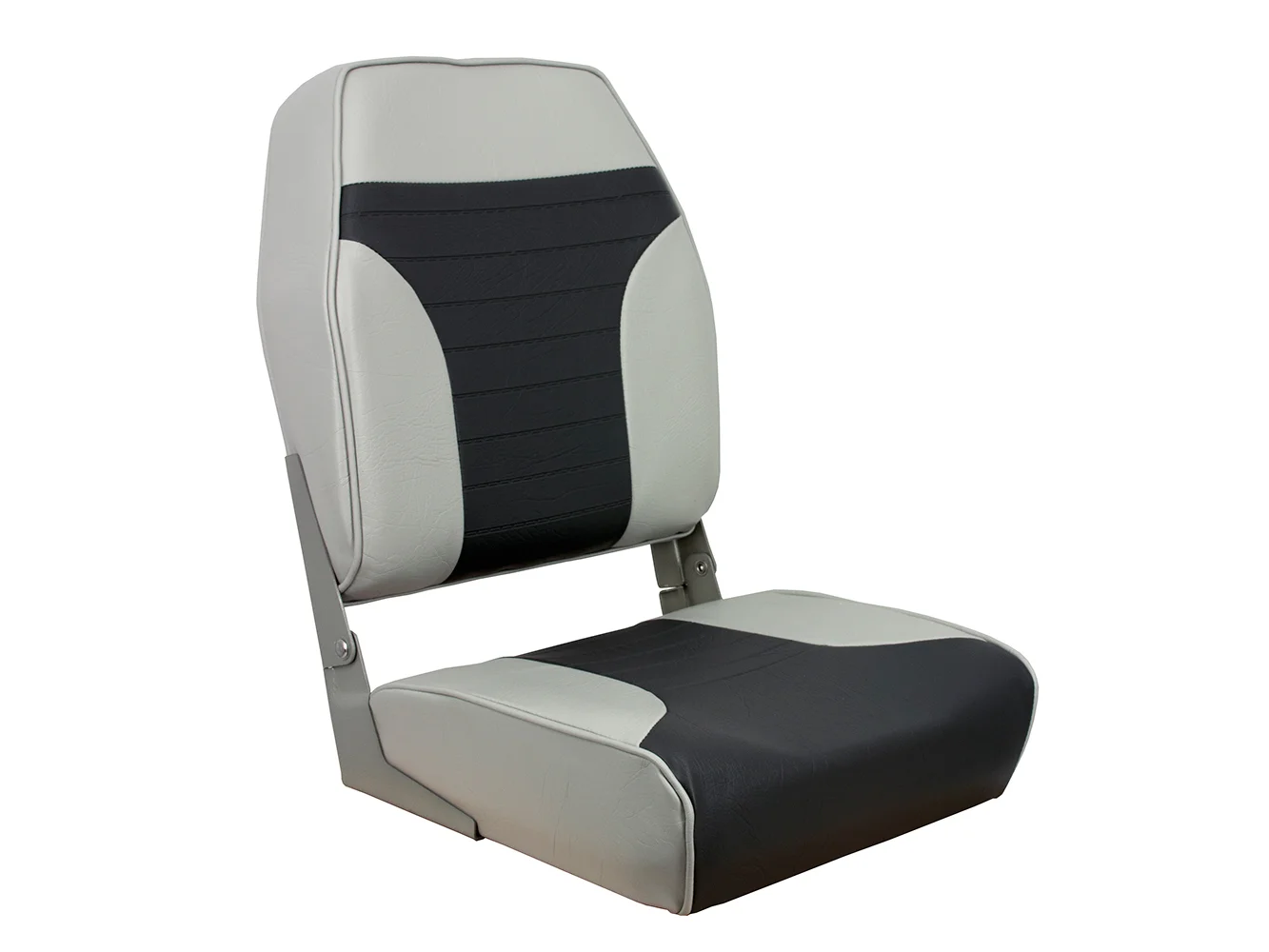 Springfield High Back Multi-Color Folding Seat - Grey/Charcoal