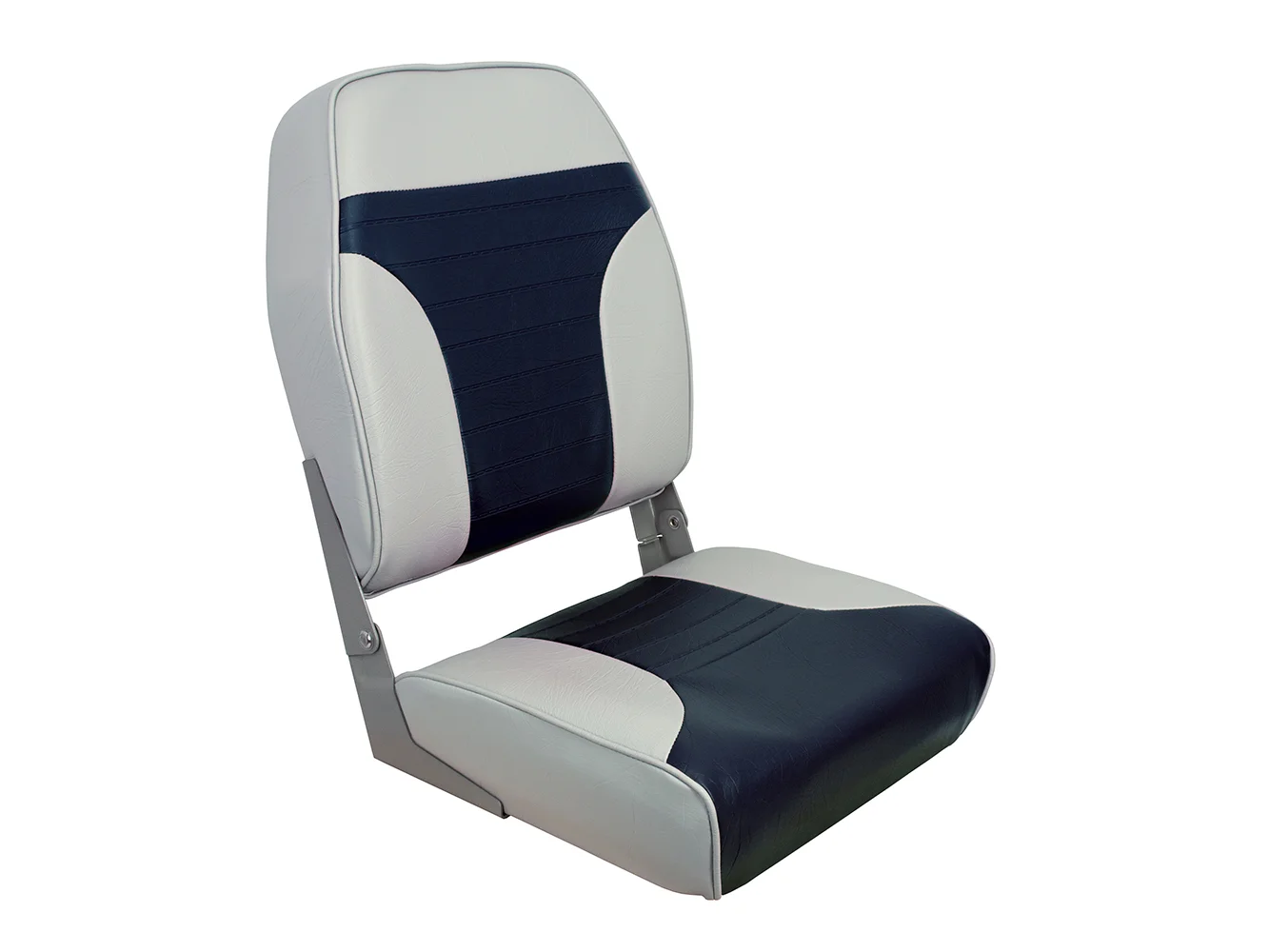 Springfield High Back Multi-Color Folding Seat - Blue/Grey
