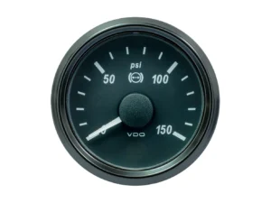 VDO SingleViu 52mm (2-1/16") Brake Pressure Gauge - 150 PSI - 0-180 Ohm