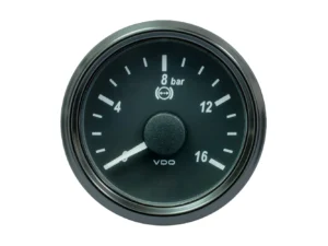 VDO SingleViu 52mm (2-1/16") Brake Pressure Gauge - 16 Bar - 0-4.5V