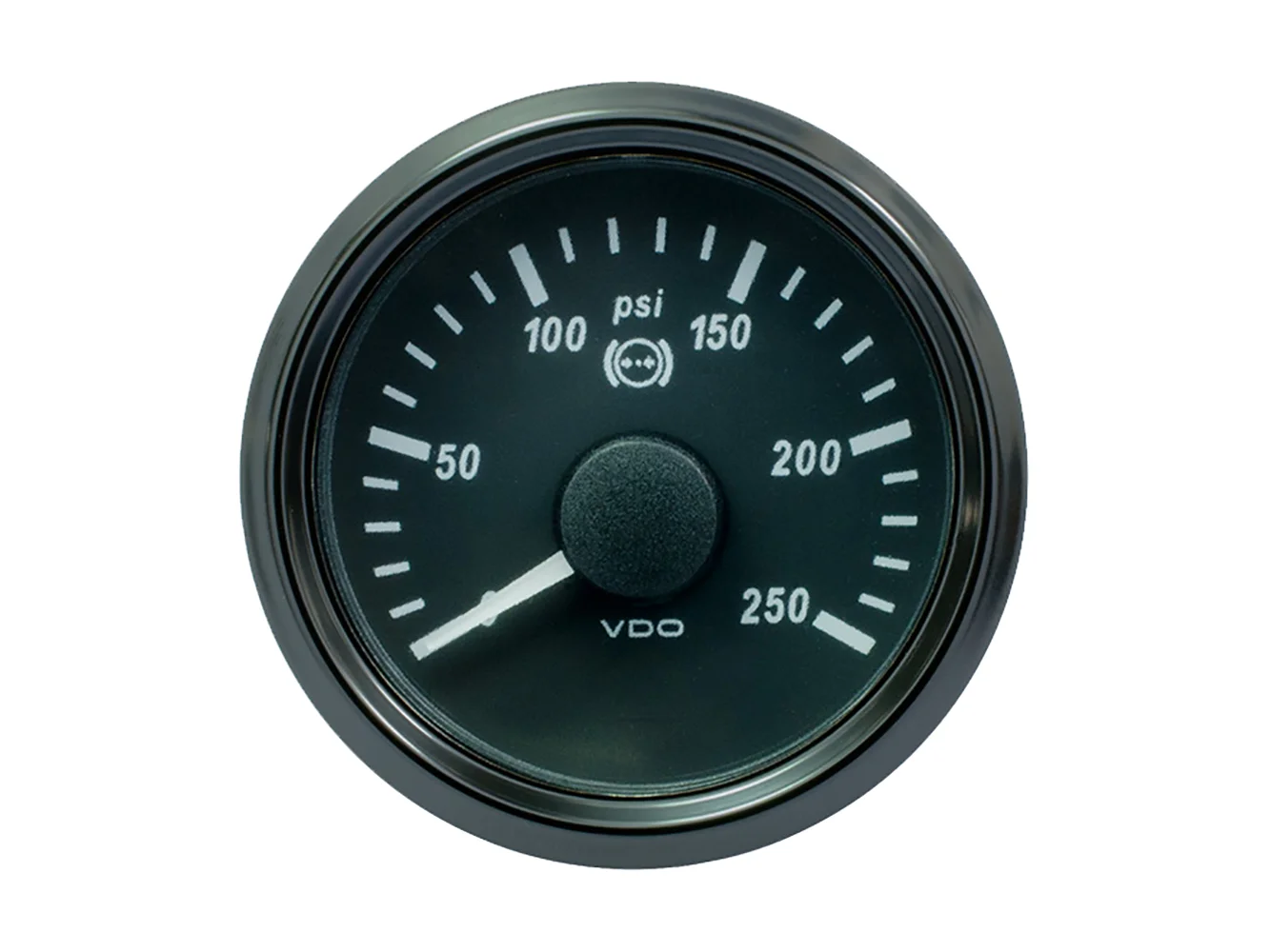 VDO SingleViu 52mm (2-1/16") Brake Pressure Gauge - 250 PSI - 0-4.5V