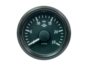 VDO SingleViu 52mm (2-1/16") Gear Oil Pressure Gauge - 25 Bar - 0-180 Ohm