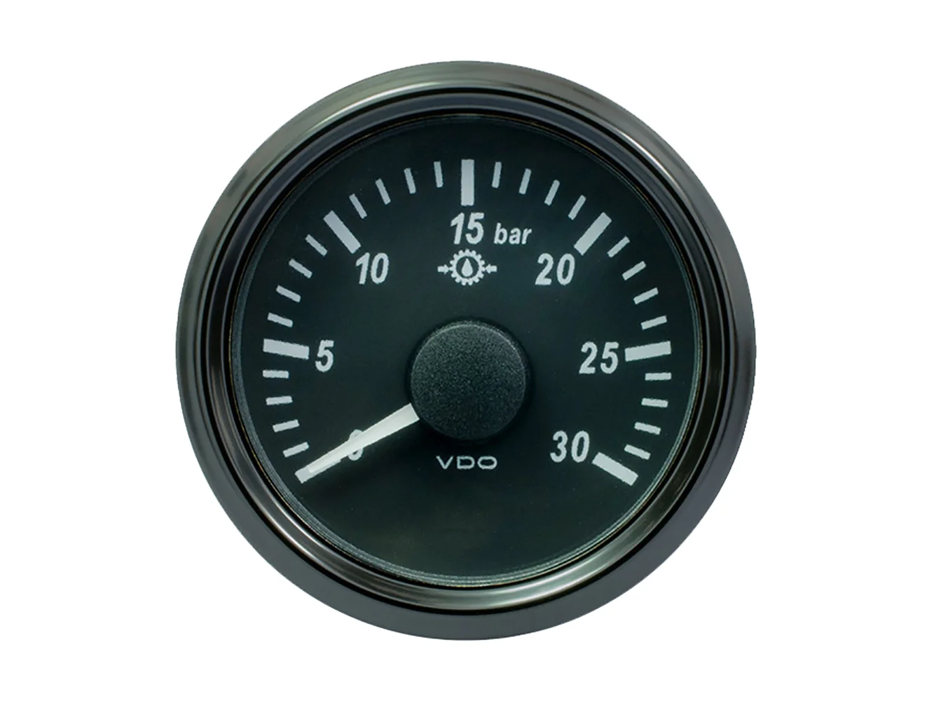 VDO SingleViu 52mm (2-1/16") Brake Pressure Gauge - 30 Bar - 0-4.5V