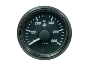 VDO SingleViu 52mm (2-1/16") Gear Pressure Gauge - 500 PSI - 0-4.5V
