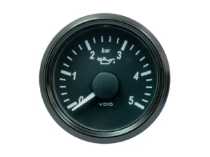 VDO SingleViu 52mm (2-1/16") Oil Pressure Gauge - 5 Bar - 0-180 Ohm