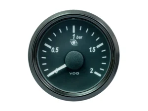 VDO SingleViu 52mm (2-1/16") Turbo Pressure Gauge - 2 Bar - 0-180 Ohm