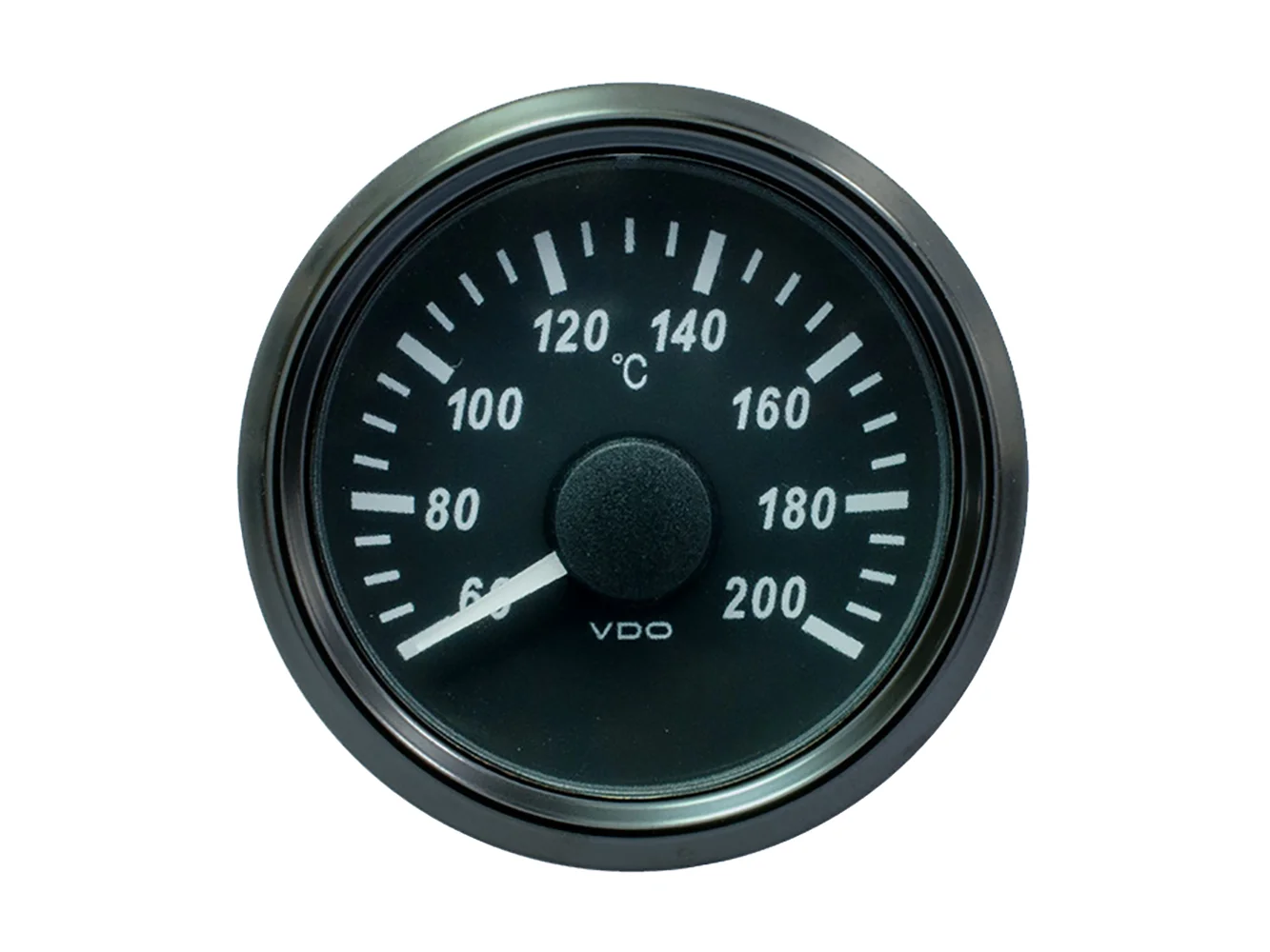 VDO SingleViu 52mm (2-1/16") Cylinder Temp. Gauge - 200°C - 471-14 Ohm