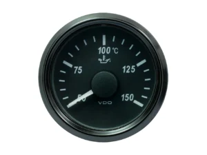 VDO SingleViu 52mm (2-1/16") Oil Temp. Gauge - 150° C - 322-18 Ohm