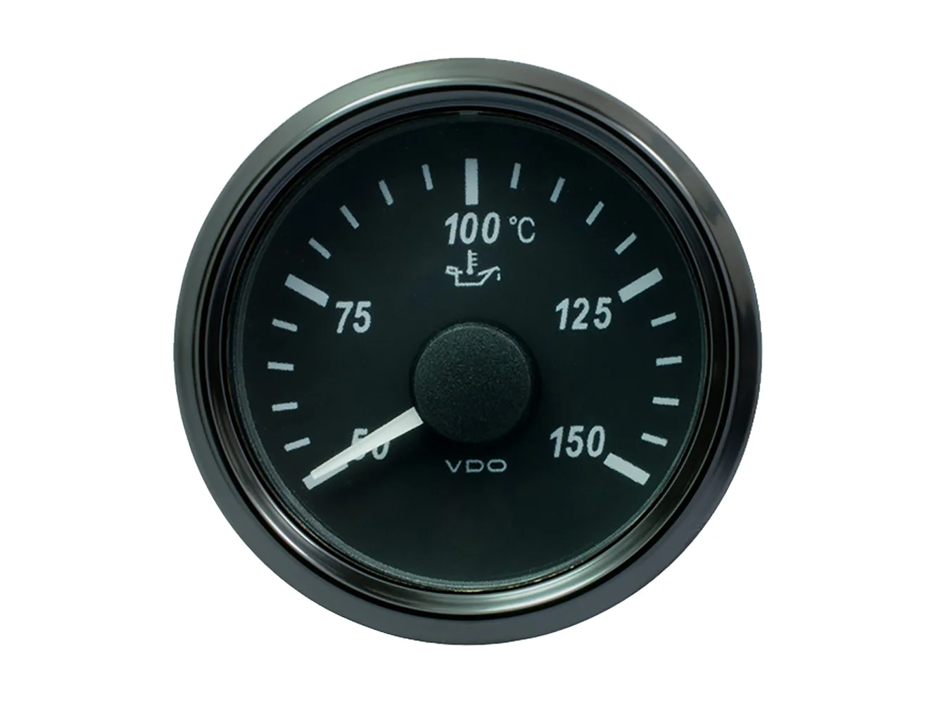 VDO SingleViu 52mm (2-1/16") Oil Temp. Gauge - 150° C - 322-18 Ohm