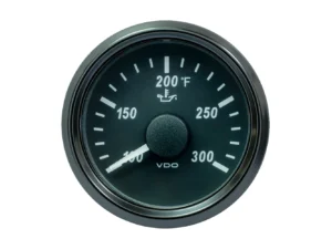 VDO SingleViu 52mm (2-1/16") Oil Temp. Gauge - 300° F - 322-18 Ohm