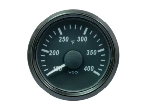 VDO SingleViu 52mm (2-1/16") Cylinder Temp. Gauge - 400°F - 471-14 Ohm