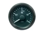 VDO SingleViu 52mm (2-1/16") Turbo Pressure Gauge - 60 PSI - 0-180 Ohm
