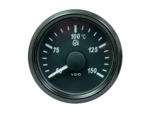 VDO SingleViu 52mm (2-1/16") Oil Temp. Gauge - Euro - 150° C - 322-18 Ohm