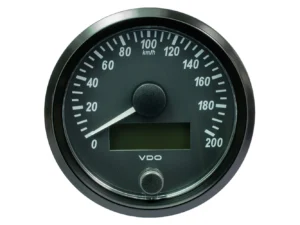 VDO SingleViu 80mm (3-1/8") Speedometer - 200 KM/H