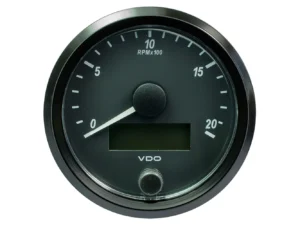 VDO SingleViu 80mm (3-1/8") Tachometer - 2000 RPM