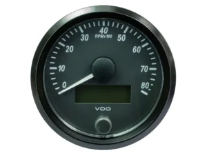 VDO SingleViu 80mm (3-1/8") Tachometer - 8000 RPM