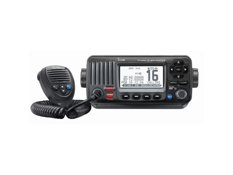 Icom M424G Fixed Mount VHF w/Built-In GPS - Black
