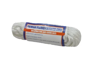 Sea-Dog Solid Braid Polyester Cord Hank - 5/32" x 50' - White