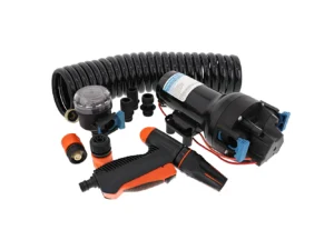 Jabsco HotShot HD6 Heavy Duty Washdown Pump w/25' HoseCoil - 12V - 6 GPM - 70 PSI