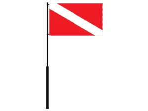 Mate Series Flag Pole - 36" w/Dive Flag
