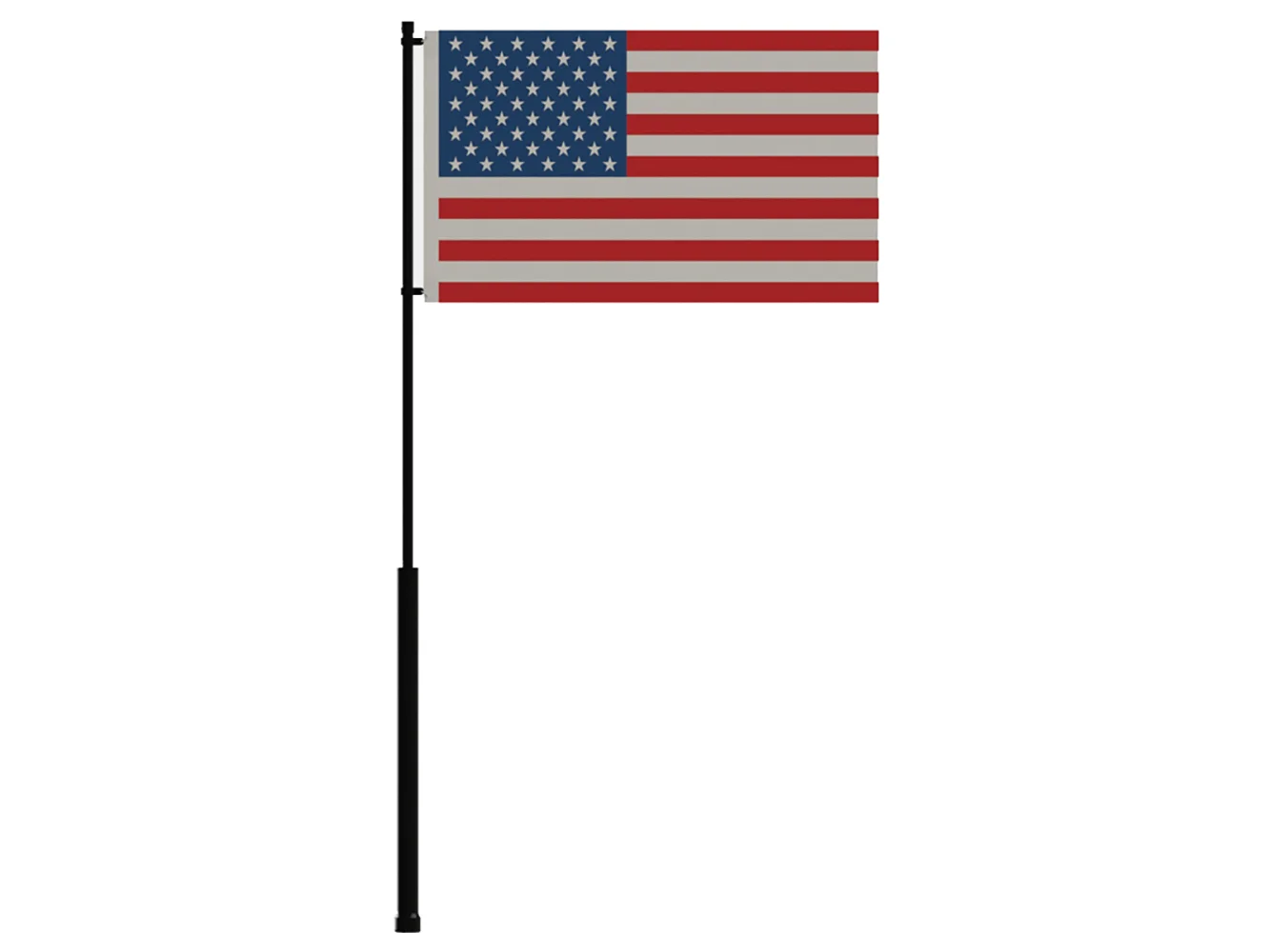 Mate Series Flag Pole - 72" w/USA Flag