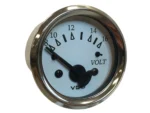 VDO Cockpit Marine 52MM (2-1/16") Voltmeter - White Dial/Chrome Bezel