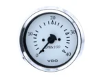 VDO Cockpit Marine 85MM (3-3/8") Diesel Tachometer - Alternator Input - White Dial/Chrome Bezel