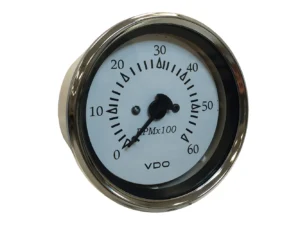 VDO Cockpit Marine 85MM (3-3/8") Sterndrive Tachometer - White Dial/Chrome Bezel