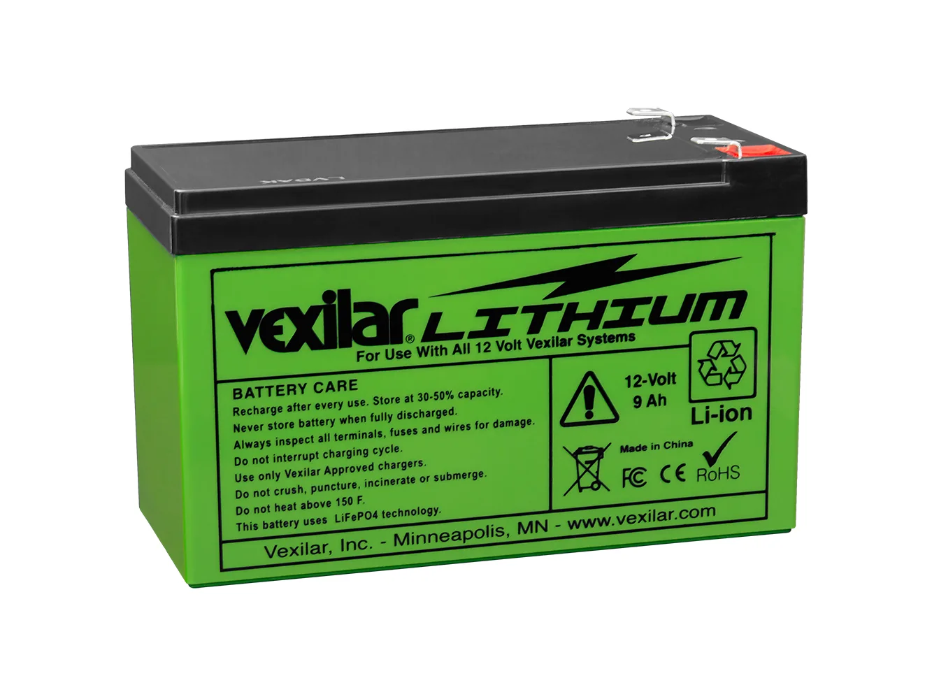 Vexilar 12V Lithium Ion Battery