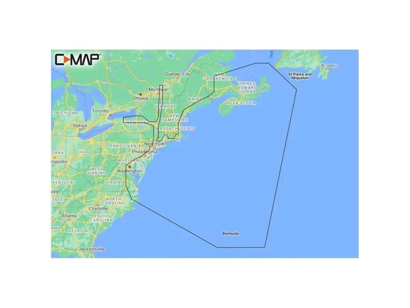 C-MAP M-NA-Y202-MS Nova Scotia to Chesapeake Bay REVEAL™ Coastal Chart