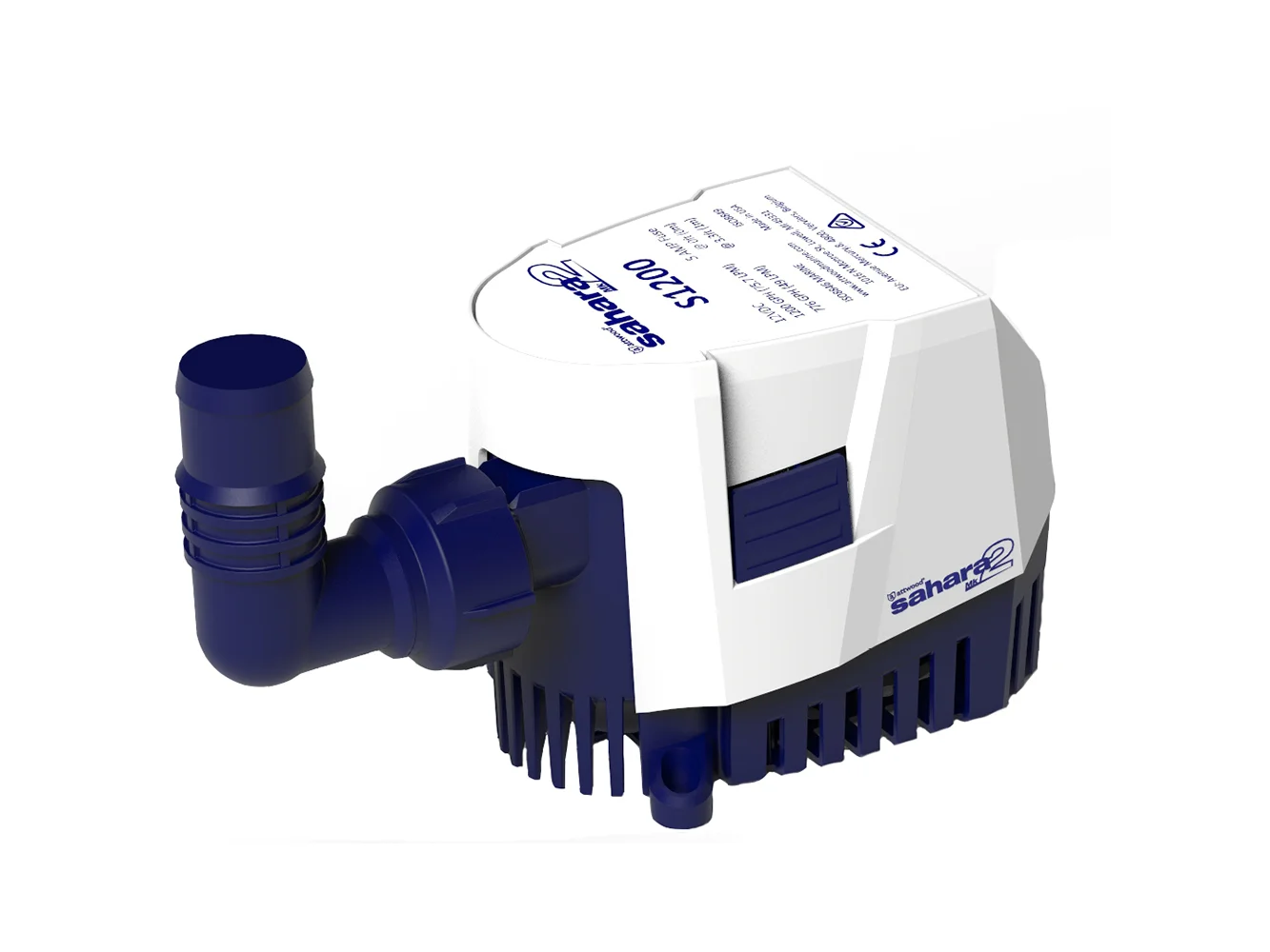 Attwood Sahara MK2 S1200 Bilge Pump 1200 GPH - 12V - Automatic