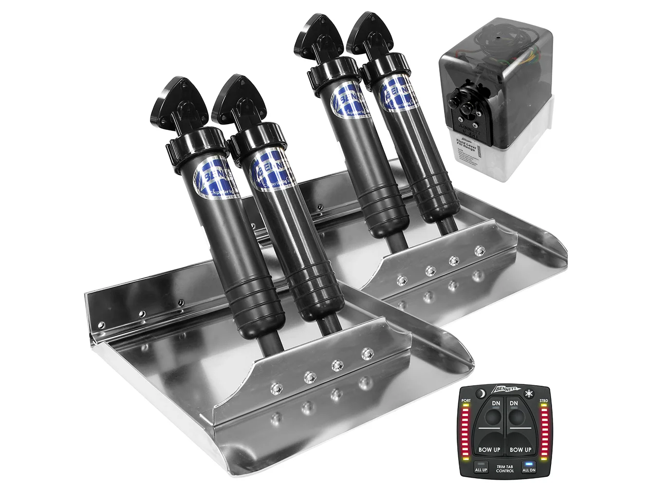 Bennett Marine 12x12 Sport Tab System w/One Box Indication