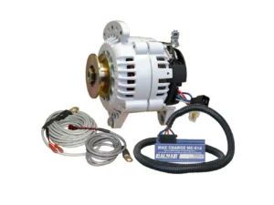Balmar Alternator 100 AMP Kit 12V 3.15" Dual Foot Saddle Single Vee Pulley Regulator & Temp Sensor