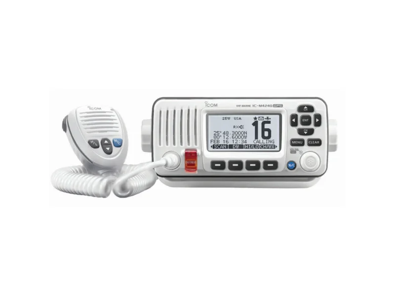 Icom M424G VHF Radio w/Built-In GPS - White