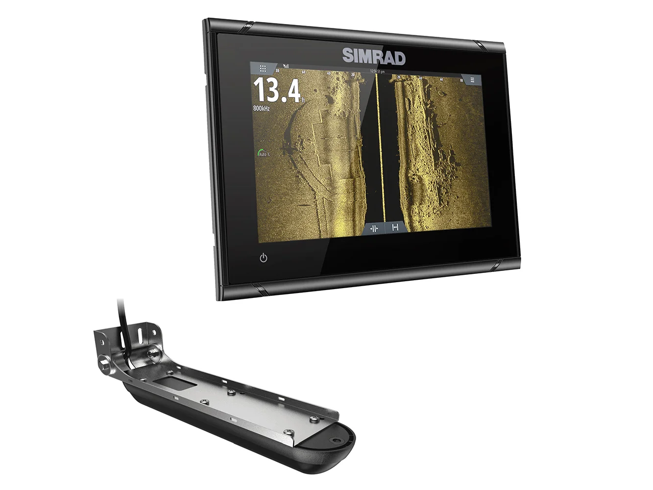 Simrad GO7 XSR Chartplotter/Fishfinder w/Active Imaging 3-in-1 Transom Mount Transducer & C-MAP Discover Chart