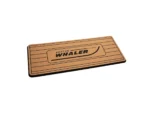 SeaDek Boston Whaler Helm Pad - Mocha/Black Brushed w/Routed Teak Lines