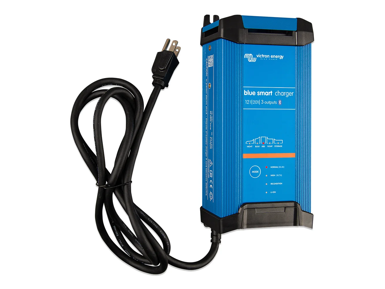 Victron Blue Smart IP22 12VDC 20A 1 Bank 120V Charger - Dry Mount