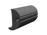 TACO Flexible Vinyl Black Rub Rail 1-1/16" x 1-7/8" 50'L