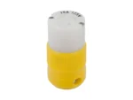 Marinco Locking Connector - 15A, 125V - Yellow