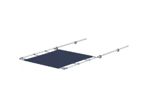 SureShade PTX Power Shade - 51" Wide - Stainless Steel - Navy