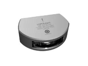 Lopolight Series 301-006 - Stern Light - 2NM - Vertical Mount - White - Silver Housing - 6M Cable