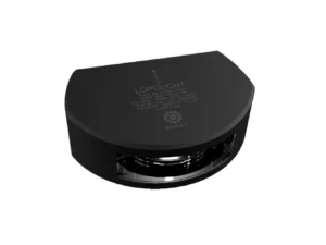 Lopolight Series 301-006 - Stern Light w/Deck Light - 2NM - Vertical Mount - White - Black Housing - 6M Cable