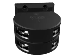 Lopolight Series 201-011 - Double Stacked Masthead Light - 3NM - Vertical Mount - White - Black Housing