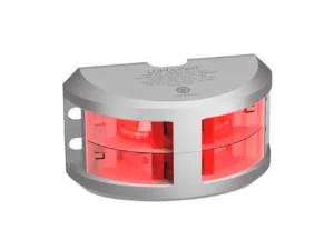 Lopolight Series 200-016 - Double Stacked Navigation Light - 2NM - Vertical Mount - Red - Silver Housing