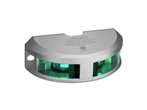 Lopolight Series 200-018 - Navigation Light - 2NM - Vertical Mount - Green - Silver Housing
